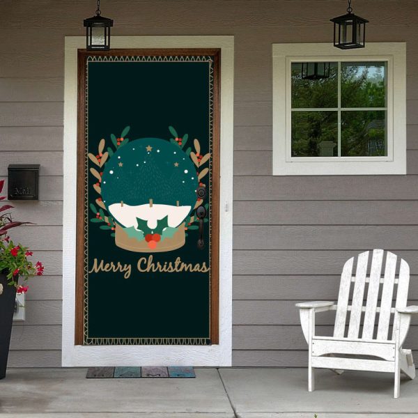 Merry Christmas Door Cover – Christmas Door Covers – Christmas Gift For Family