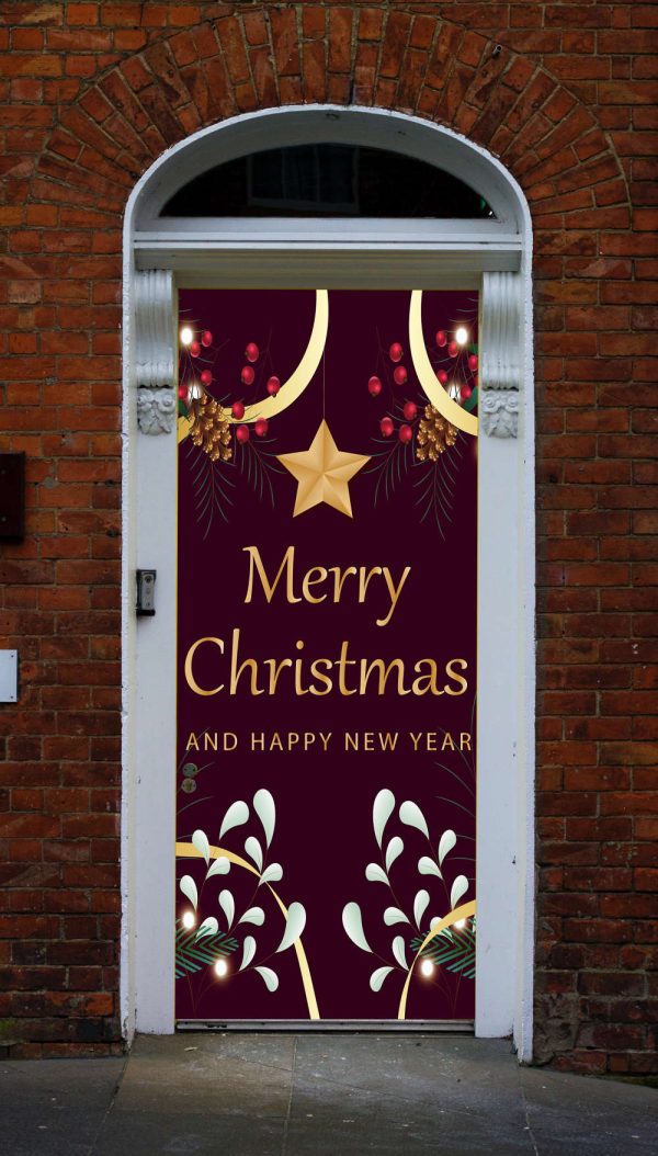 Merry Christmas Door Decorations – Christmas Door Covers – Christmas Gift For Family