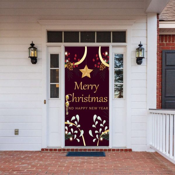 Merry Christmas Door Decorations – Christmas Door Covers – Christmas Gift For Family