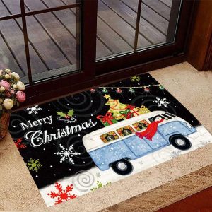 Merry Christmas Doormat Holiday Christmas Front…