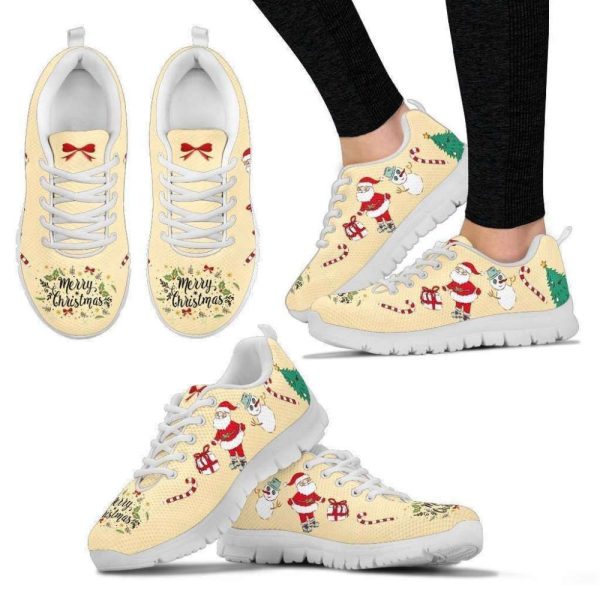 Merry Christmas Sneakers Walking Running Lightweight Casual Shoes For Women Women’s