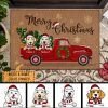 Merry Christmas Truck Personalized Dog Doormat, Dog Doormat, Gift For Christmas