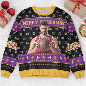 Merry Swishmas, Personalized Photo Ugly Sweater,…