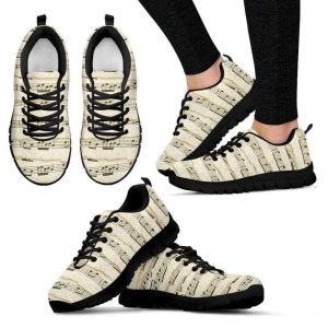 Music Notes Women’s Sneakers Walking Running…