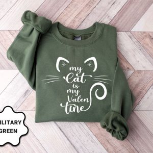 my cat is my valentine sweatshirt valentine cat sweatshirt for cat lover gift 4.jpeg