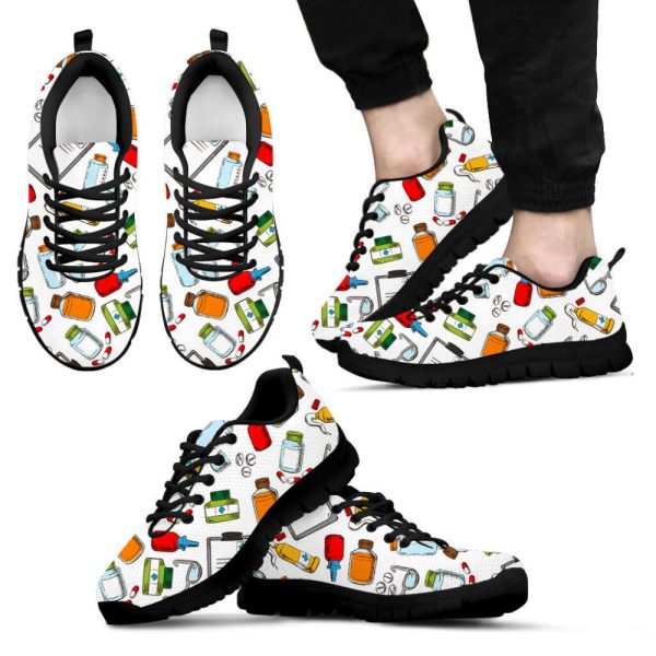 Nurse Medical Instruments Sneaker Fashion Sneakers Walking Running Lightweight Casual Shoes For Men And Women