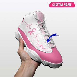 personalized breast cancer awareness running shoes pink ribbon shoes breast cancer warrior gift 1 2.jpeg