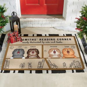 personalized cat doormat book lover gift doormat cat lover gift cat rug reading doormat pet doormat personalized cat dad gift 2.jpeg