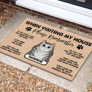personalized cat doormat custom cat welcome mat funny cat lovers gift housewarming gift front doormat welcome doormat new home gifts 1.jpeg