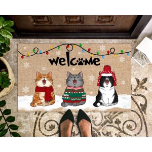 personalized cat doormat funny cat welcome mat cat christmas doormat christmas decoration front door mat custom door mat 1.jpeg