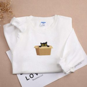 Personalized Cat Sweatshirt, Pet Sweatshirt, Embroidered…