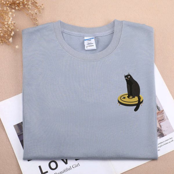 Personalized Cat Sweatshirt, Embroidered Sweatshirt, Gift For Cat Lover