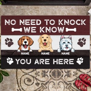 Personalized Dog Doormat, No Need To…