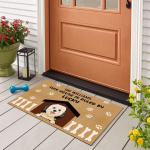 personalized dog mat dog doormat funny welcome mat dog family doormat dog lover gift dog mom gift rustic home decor custom doormat 3.jpeg