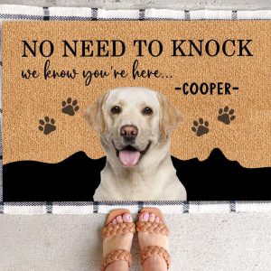 Personalized Dog Photo Welcome Mat, Custom…