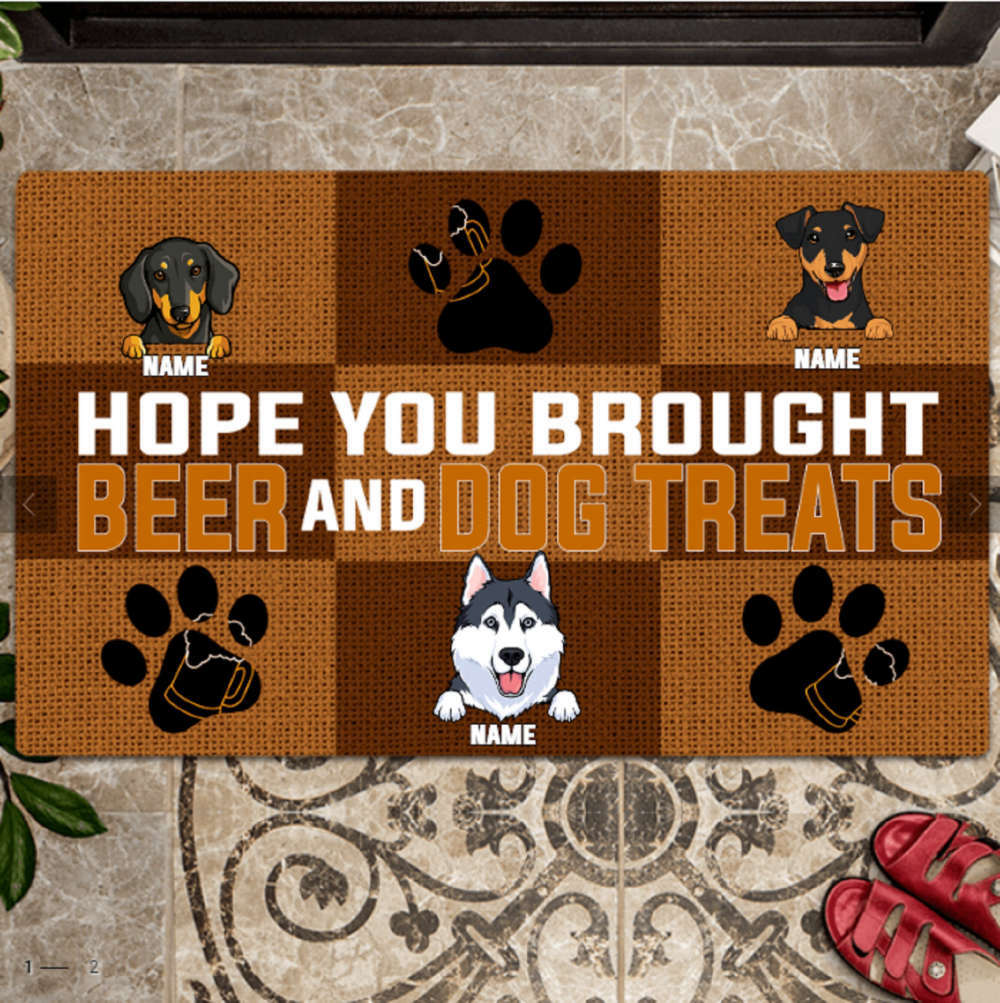 Beer Will open for beer Funny Doormat Gift For Beer Lovers