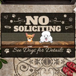 Personalized Dog Welcome Doormat, Funny Dog…