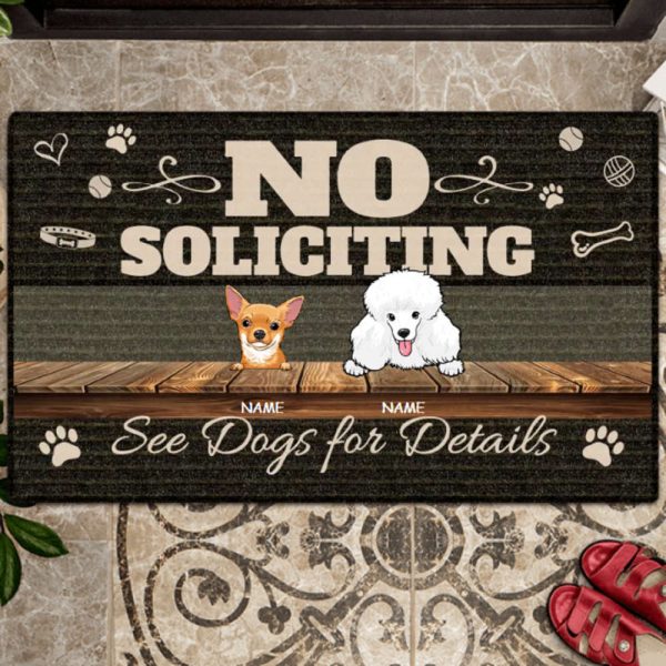 Personalized Dog Welcome Doormat, Funny Dog Entrance Mat, Dog Lover Gift