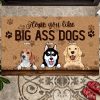 Personalized Dog Welcome Doormat, Hope You Like Big Ass Dogs Doormat, Dog Lover Gift