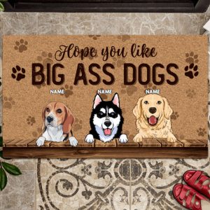 Personalized Dog Welcome Doormat, Hope You…