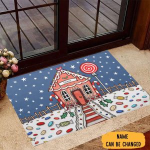 personalized gingerbread house doormat christmas vacation doormat cute christmas gifts 1.jpeg