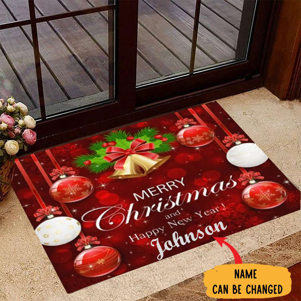 Merry Christmas Doormat Holiday Doormat Custom Doormat -  in 2023