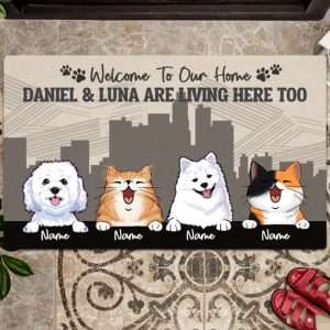 Personalized Pet Welcome Doormat, Dog Entrance…