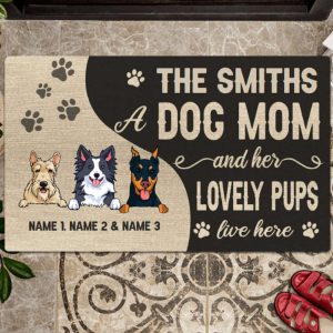 Personalized Welcome To Dog House Doormat,…
