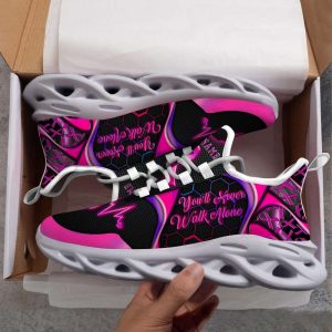 personalized you ll never walk alone breast cancer max shoes breast cancer warrior gift.jpeg