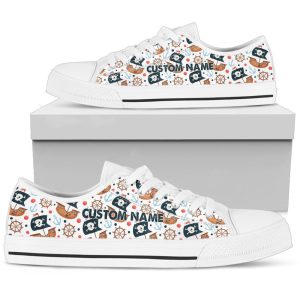 pirate shoes pirate sneakers shoes with pirate print for men and women 1.jpeg