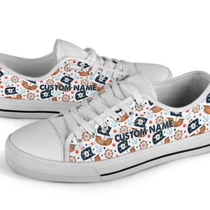 pirate shoes pirate sneakers shoes with pirate print for men and women 2.jpeg