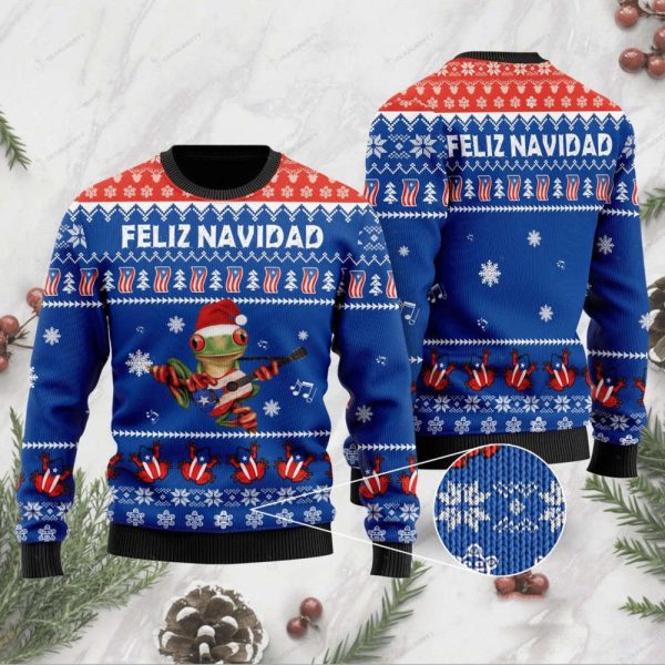 Puerto Rico Ugly Christmas Sweater,  Christmas Sweatshirt Gift