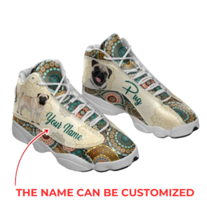 Pug Dog Lover Vintage Mandala Shoes…