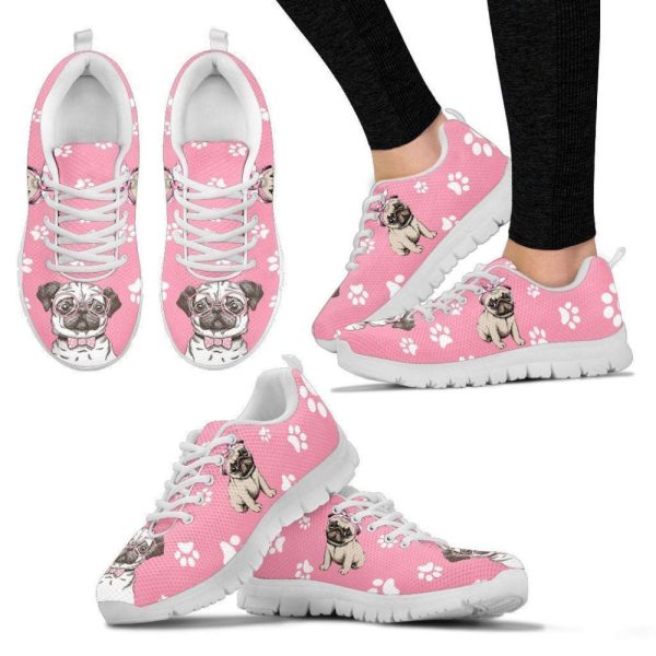 Pug Dog Women’s Sneakers Walking Running Lightweight Casual Shoes For Men And Women