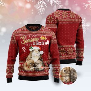 Rabbit Hoppy Ugly Chrsistmas Sweater, Christmas…