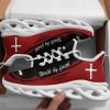 Red Jesus Walk By Faith Running Sneakers 1 Max Soul Shoes  For Men And Women