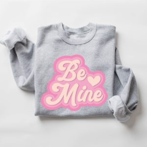retro be mine sweatshirt valentine sweatshirt heart sweatshirt gift for women 4.jpeg