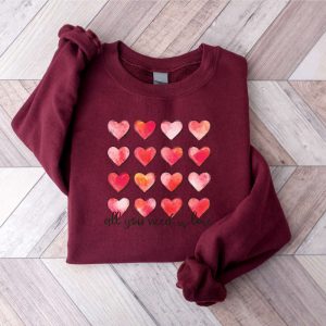 retro heart valentines sweatshirt womens valentine sweatshirt gift for lover 7.jpeg