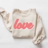 Retro Love Sweatshirt, Cute Valentines Sweatshirt,…