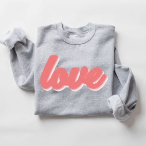 retro love sweatshirt cute valentines sweatshirt women valentine gift 1 4.jpeg
