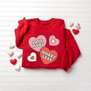 retro valentines day sweatshirt cute hearts sweatshirt gift for women 4.jpeg