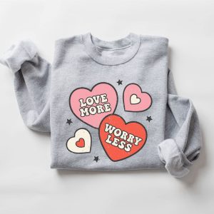 retro valentines day sweatshirt cute hearts sweatshirt gift for women 5.jpeg