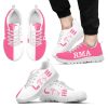 Nurse Love Pink White Shoes, Nursing Fashion Sneakers For Men And Women