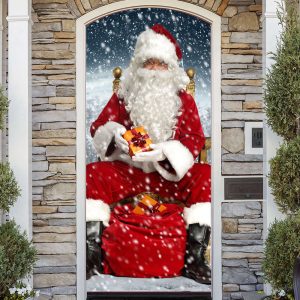 santa claus door banner holiday new year front door cover christmas door vinyl murals christmas theme decor christmas gift ns3055 2.jpeg