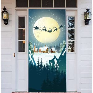 Santa Claus Door Cover For Christmas…