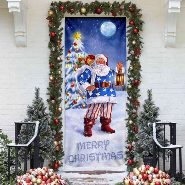 Santa Claus Door Cover – Merry Christmas Door Cover, Gift For Christmas