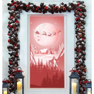 santa claus front door for christmas decor holiday merry christmas door banner christmas vinyl murals christmas gift decor ns3029 1.jpeg