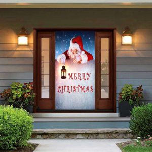 Santa Door Cover – Christmas Door…