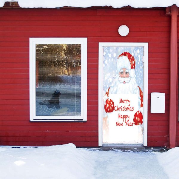 Santa Door Decoration – Christmas Door Covers – Santa Door Decor For Family