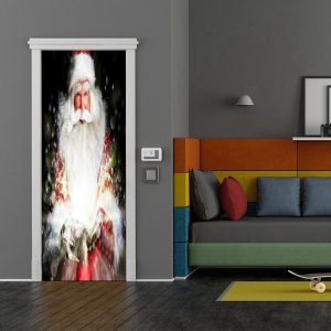 santa s magic door decoration christmas door cover outdoor christmas decorations christmas banner door cover home decor 1.jpeg